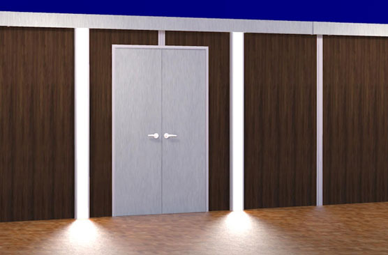 sunwalls french doors with led lighting connectors
