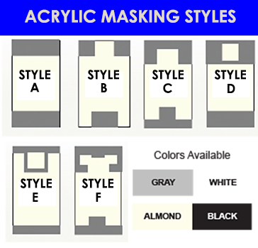 acrylic masking styles