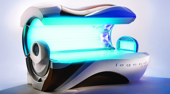 Legend 548 tanning bed open