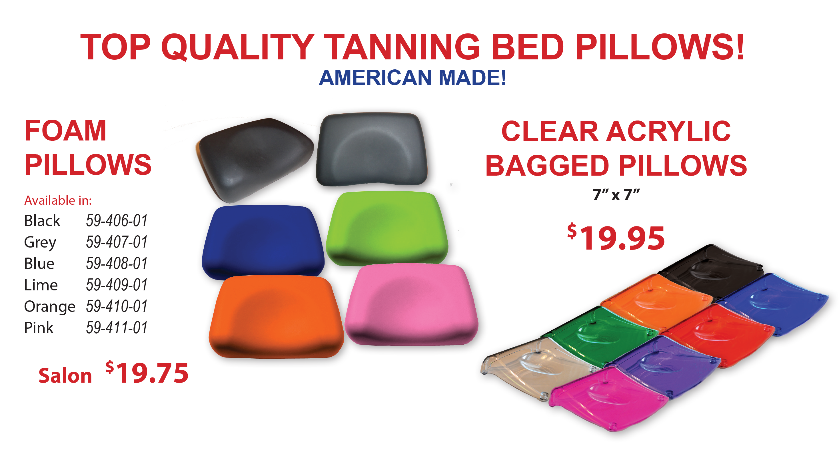 tanning bed pillows