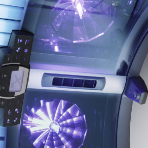 luxura x 10 tanning bed facial lamps detail