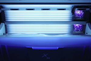 tanning bed open