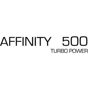 Affinity 500 turbo power on a white background