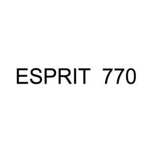 Esprit 770 written with a white background