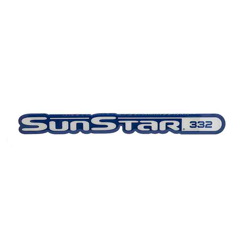 SunStar 332 Logo in Blue and Silver