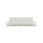 Terminal Block with 10 Pins at white background