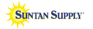 Suntan Supply Logo in Blue and Yellow Color