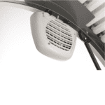 A close up of the side of an air conditioner