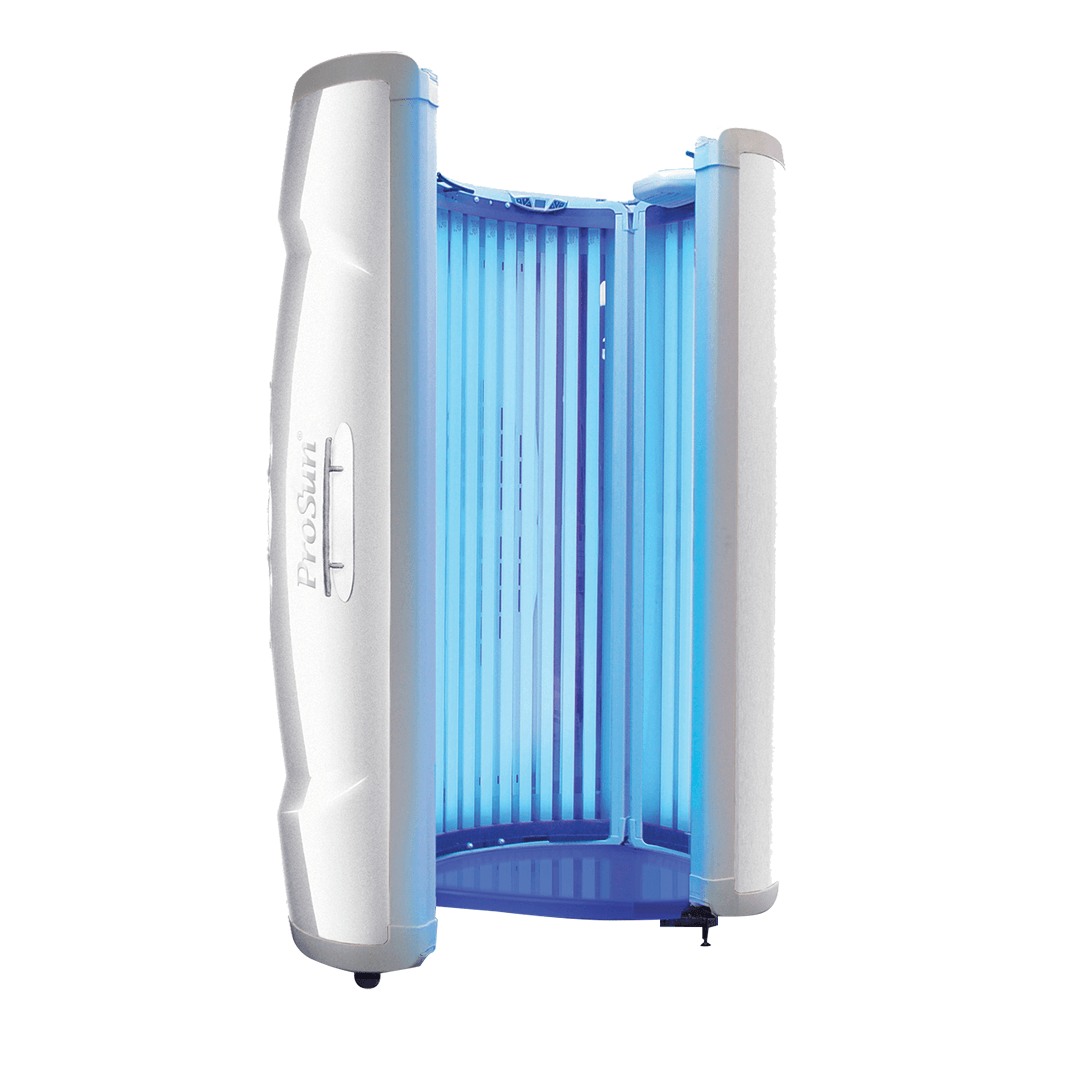 prosun v3 stand up tanning bed open