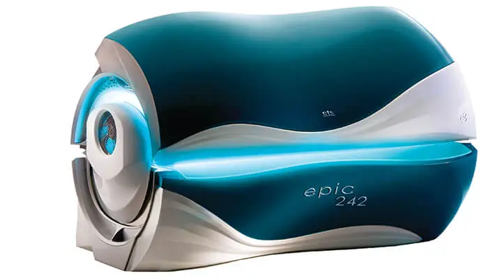 ets epic 242 tanning bed closed