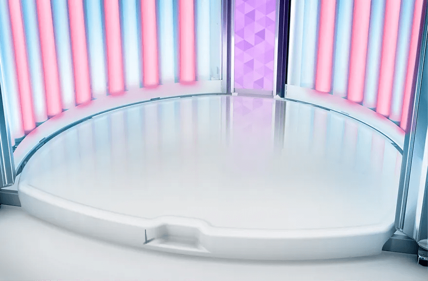 Luxura V6 Hybrid open booth view